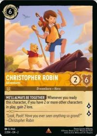 lorcana rise of the floodborn christopher robin adventurer foil