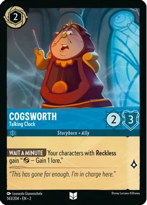 Cogsworth - Talking Clock - Foil