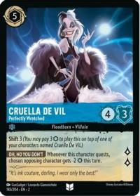 lorcana rise of the floodborn cruella de vil perfectly wretched