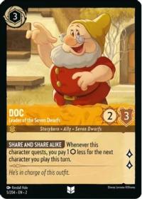 lorcana rise of the floodborn doc leader of the seven dwarfs