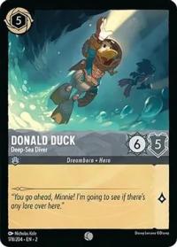 lorcana rise of the floodborn donald duck deep sea diver