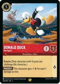 lorcana rise of the floodborn donald duck not again