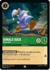 lorcana rise of the floodborn donald duck sleepwalker