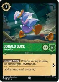 lorcana rise of the floodborn donald duck sleepwalker