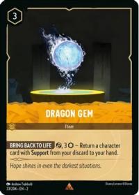 lorcana rise of the floodborn dragon gem foil