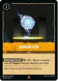 lorcana rise of the floodborn dragon gem