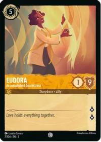 lorcana rise of the floodborn eudora accomplished seamstress