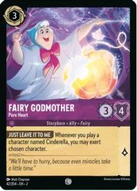 lorcana rise of the floodborn fairy godmother pure heart