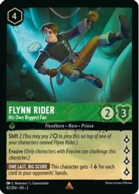 lorcana rise of the floodborn flynn rider his own biggest fan foil