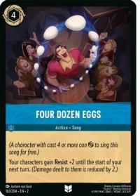 lorcana rise of the floodborn four dozen eggs foil
