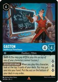 lorcana rise of the floodborn gaston intellectual powerhouse