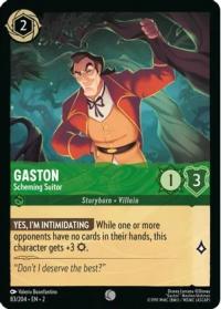 lorcana rise of the floodborn gaston scheming suitor foil