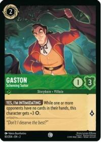 lorcana rise of the floodborn gaston scheming suitor