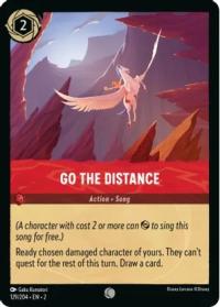 lorcana rise of the floodborn go the distance foil