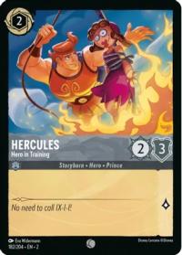 lorcana rise of the floodborn hercules hero in training foil