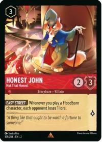 lorcana rise of the floodborn honest john not that honest