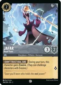 lorcana rise of the floodborn jafar royal vizier foil