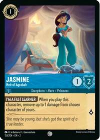 lorcana rise of the floodborn jasmine heir of agrabah foil