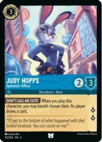 lorcana rise of the floodborn judy hopps optimistic officer foil