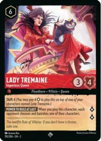lorcana rise of the floodborn lady tremaine imperious queen foil