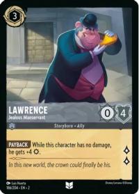 lorcana rise of the floodborn lawrence jealous manservant foil