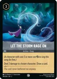 lorcana rise of the floodborn let the storm rage on foil