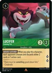 lorcana rise of the floodborn lucifer cunning cat foil