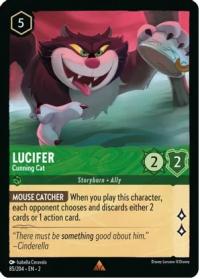 lorcana rise of the floodborn lucifer cunning cat