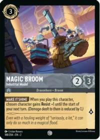 lorcana rise of the floodborn magic broom industrial model