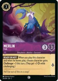 lorcana rise of the floodborn merlin crab foil