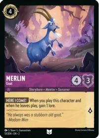 lorcana rise of the floodborn merlin goat foil