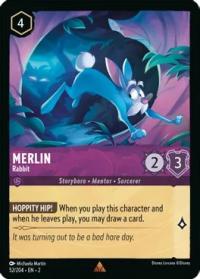 lorcana rise of the floodborn merlin rabbit