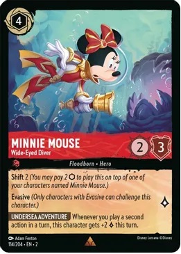 Minnie Mouse - Wide-Eyed Diver - Foil