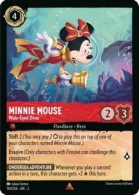 lorcana rise of the floodborn minnie mouse wide eyed diver