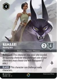 lorcana rise of the floodborn namaari morning mist alternate art