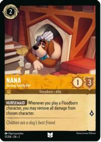 lorcana rise of the floodborn nana darling family pet foil