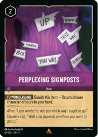 lorcana rise of the floodborn perplexing signposts foil