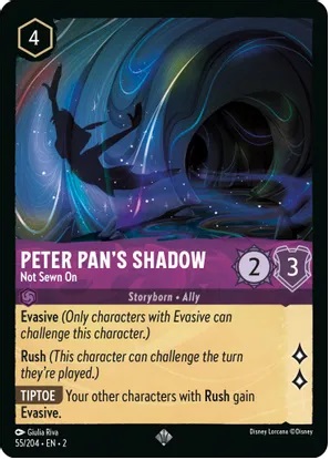 Peter Pan's Shadow - Not Sewn On - Foil