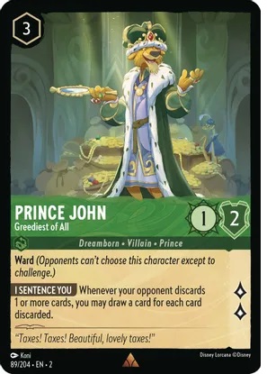 Prince John - Greediest of All - Foil