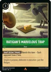 lorcana rise of the floodborn ratigan s marvelous trap foil