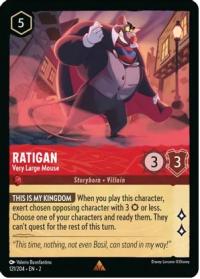 lorcana rise of the floodborn ratigan very large mouse