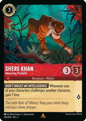Shere Khan - Menacing Predator - Foil