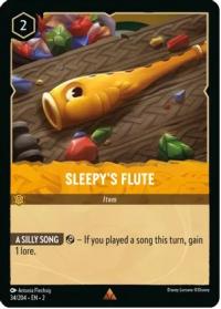 lorcana rise of the floodborn sleepy s flute foil
