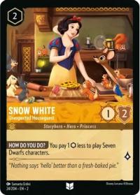 lorcana rise of the floodborn snow white unexpected houseguest foil