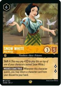 lorcana rise of the floodborn snow white well wisher