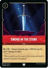 lorcana rise of the floodborn sword in the stone foil