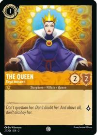 lorcana rise of the floodborn the queen regal monarch foil