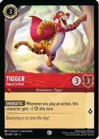 lorcana rise of the floodborn tigger one of a kind