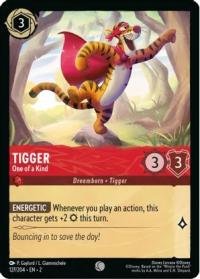 lorcana rise of the floodborn tigger one of a kind foil