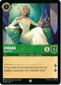 lorcana rise of the floodborn virana fang chief foil